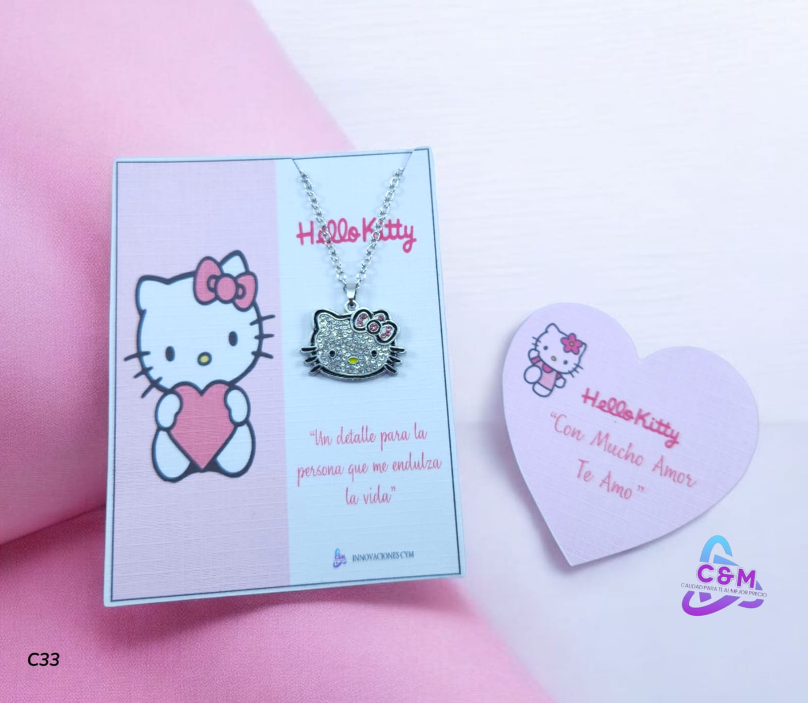 CADENA DE KELLO KITTY DIJE GRANDE C33